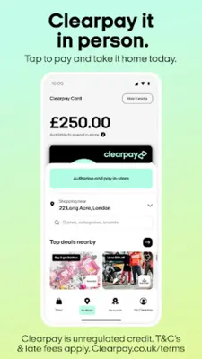 Clearpay android App screenshot 1